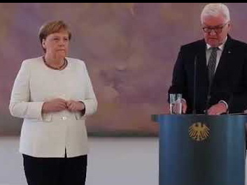 Ангела Меркель снова задрожала на президентской встрече - ВИДЕО