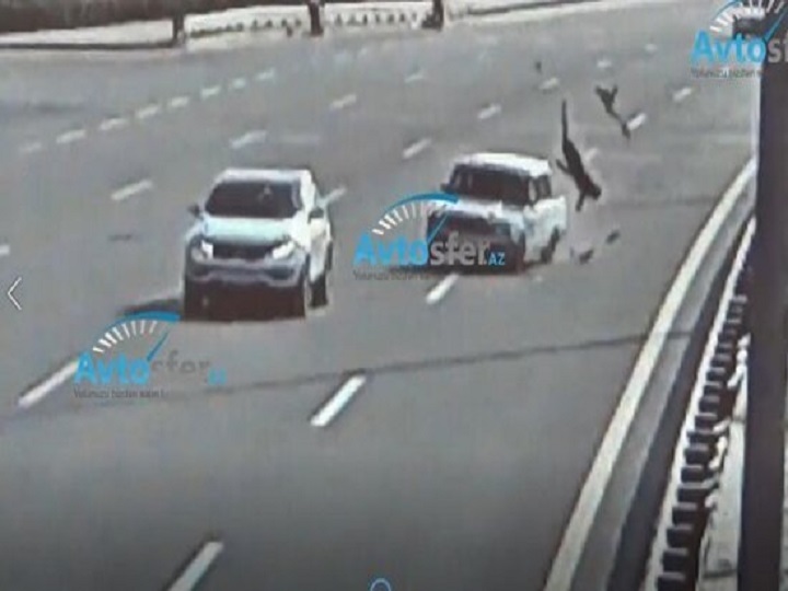 Bakıda maşın vuran piyadanın ayağı qopdu — ŞOK VİDEO +16