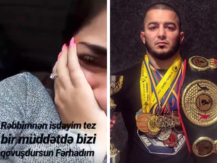 Возлюбленная погибшего в ДТП в Баку чемпиона мира по ММА: «Дай Бог, я быстрее воссоединюсь с тобой» - ВИДЕО