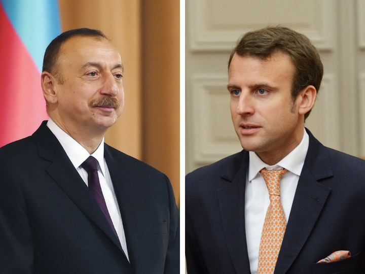 Президент Азербайджана поздравил президента Франции