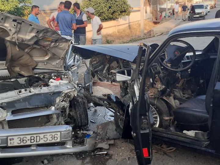 Тяжёлое ДТП в Азербайджане, пострадали 6 человек - ФОТО
