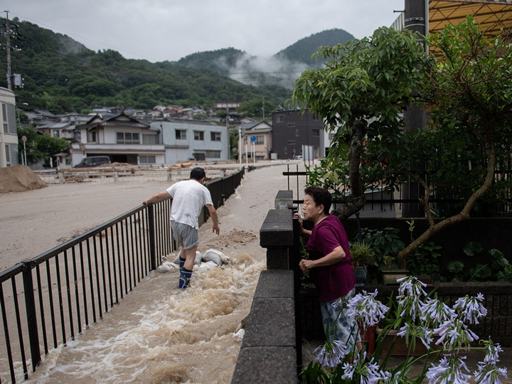 Ливневые дожди в Японии привели к эвакуации 110 тысяч человек