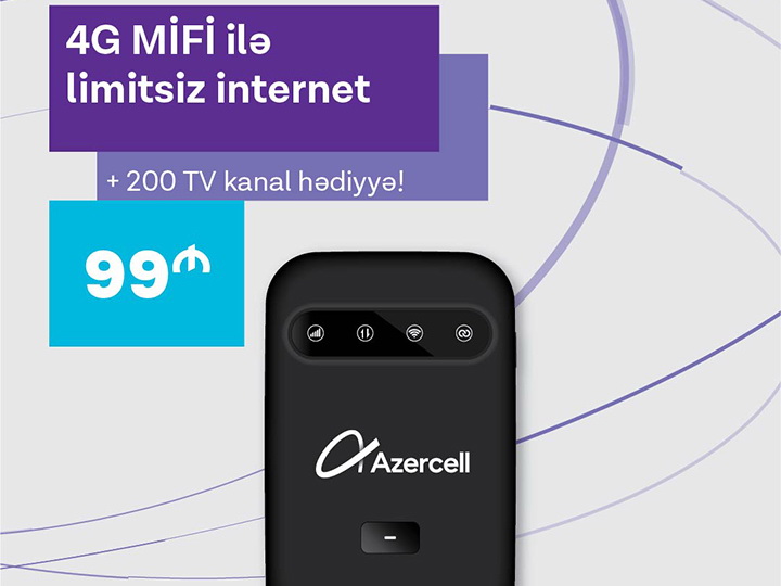 Новая 4G MiFi кампания от Azercell - ФОТО