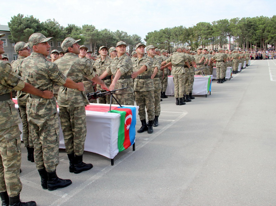 В учебных частях и подразделениях Азербайджанской Армии состоялась церемония принятия военной присяги – ФОТО