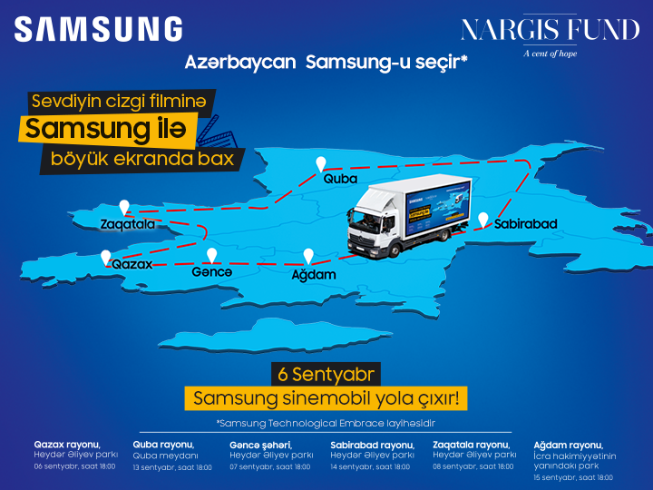 “Azərbaycan Samsung-u seçir” – “Nargis” Fondunun dəstəyi ilə Samsung şirkətindən yeni irimiqyaslı layihə