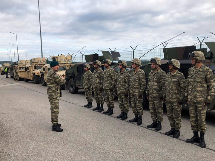 Азербайджанские военнослужащие принимают участие в учениях НАТО - ФОТО