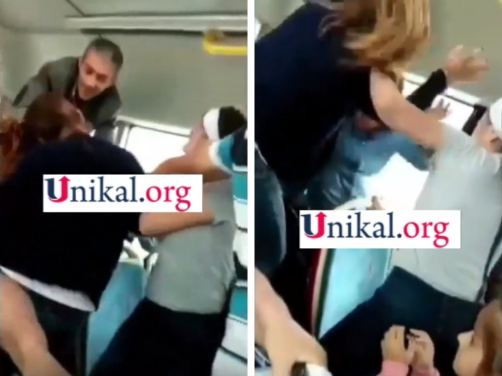 В Азербайджане две женщины устроили драку в автобусе – ВИДЕО