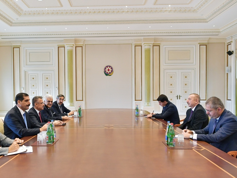 Президент Ильхам Алиев принял делегацию во главе с вице-президентом Турции - ФОТО