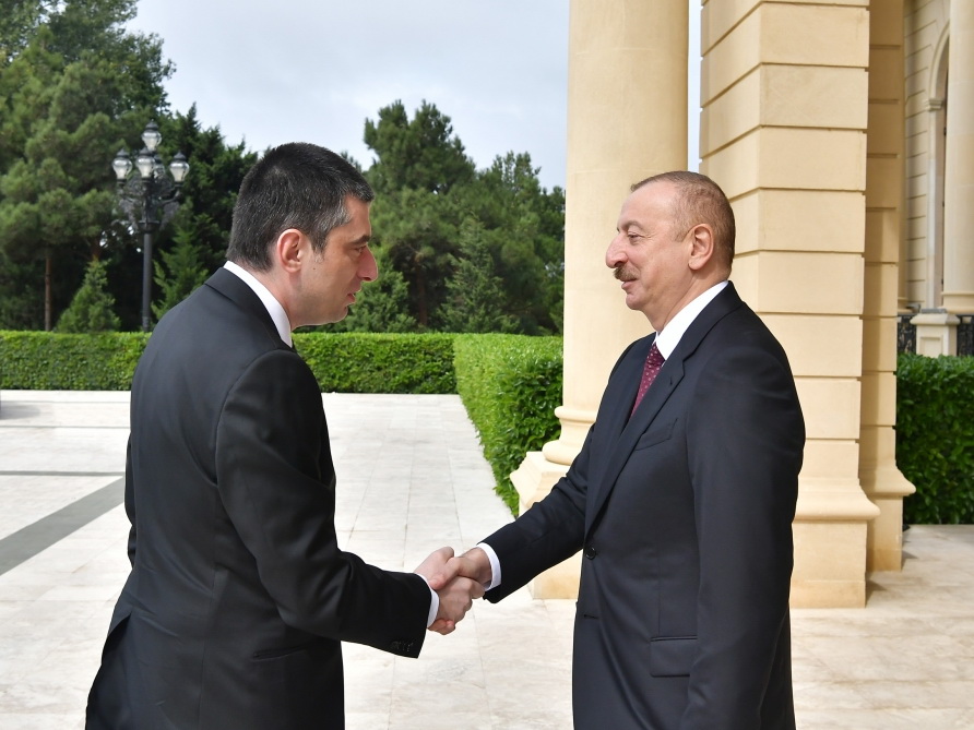 Президент Ильхам Алиев принял премьер-министра Грузии - ФОТО