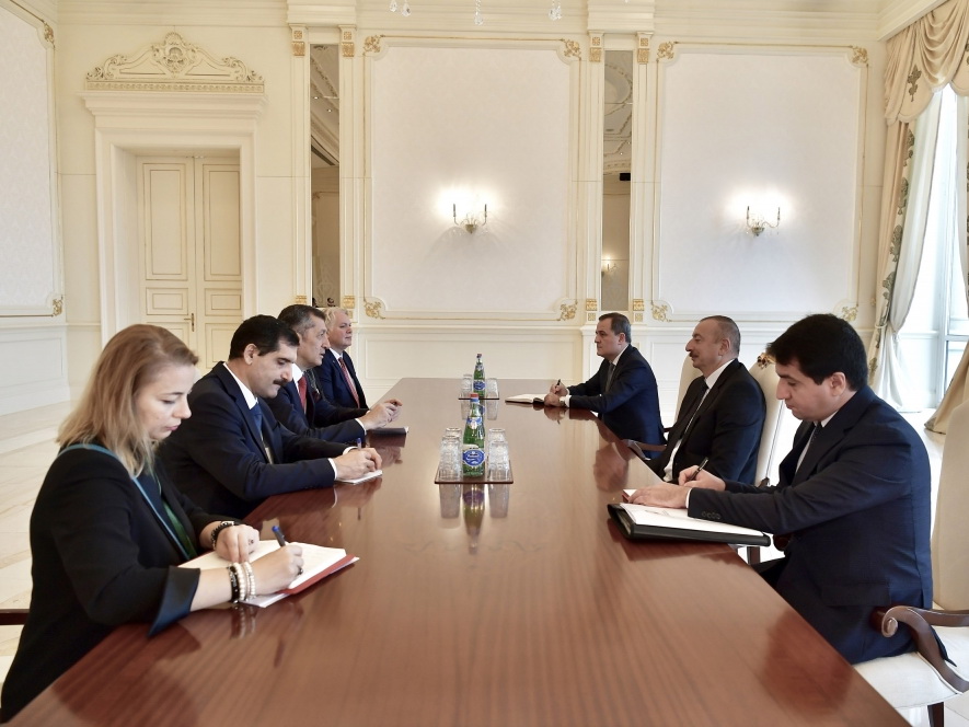 Президент Ильхам Алиев принял делегацию во главе с министром образования Турции