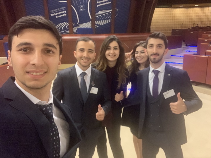 Азербайджанский молодежный десант в Страсбурге – ФОТО