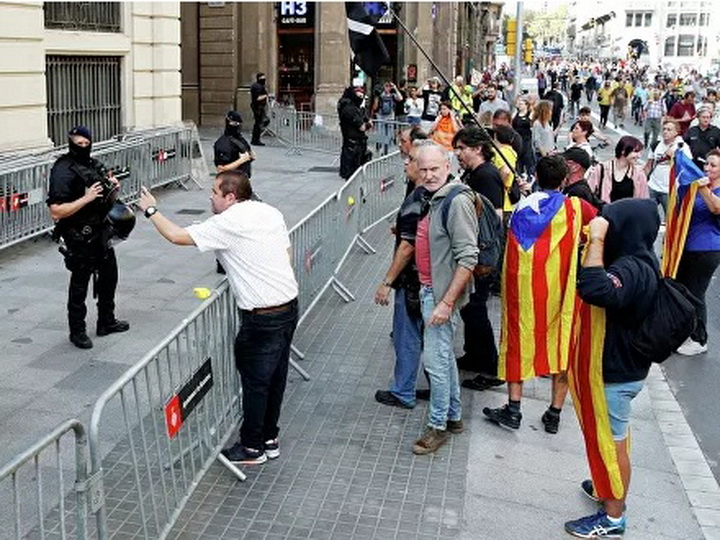 В Каталонии протестуют против вынесенного приговора по делу о референдуме