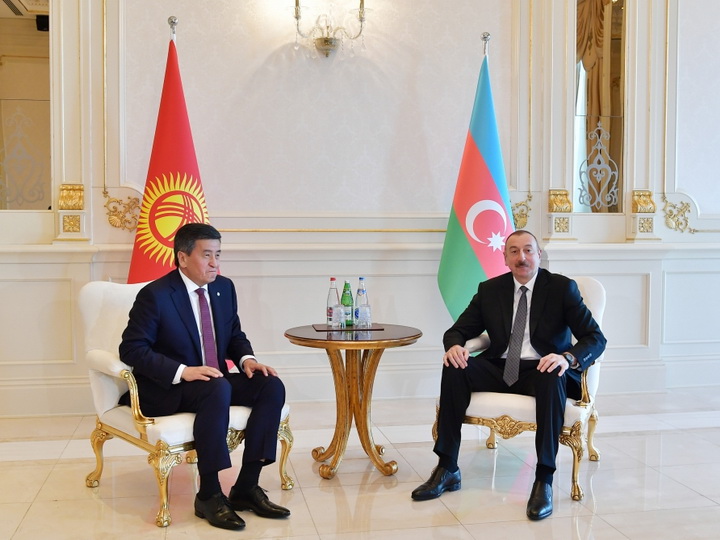Состоялась встреча Президента Азербайджана с Президентом Кыргызстана - ФОТО