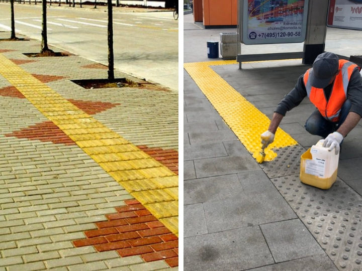 На бакинских тротуарах установят спецдорожки для слабовидящих - ФОТО