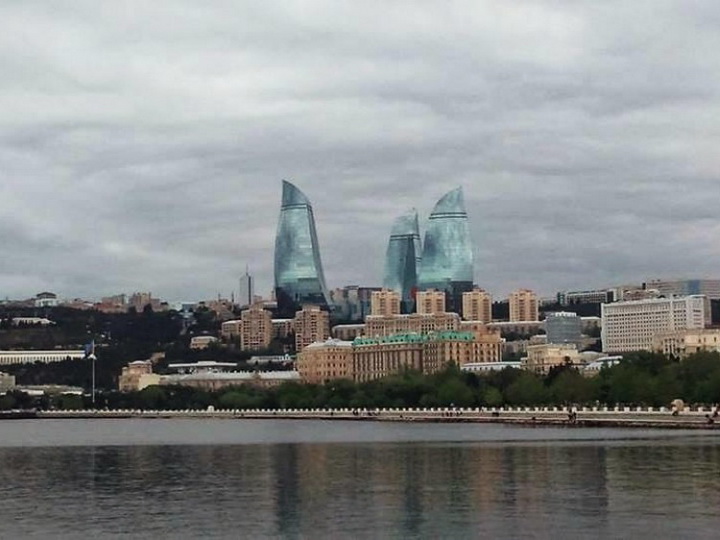 В воскресенье в Баку будет пасмурно