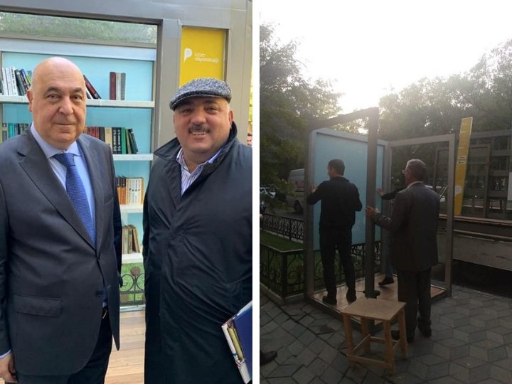 Почему был снесен книжный киоск, который открывали Чингиз Абдуллаев и Бахрам Багирзаде? – ФОТОФАКТ