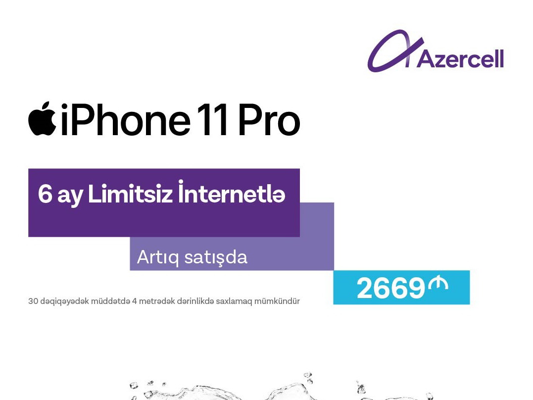 Yeni iPhone telefonlarının imkanlarını Azercell ilə kəşf edin!