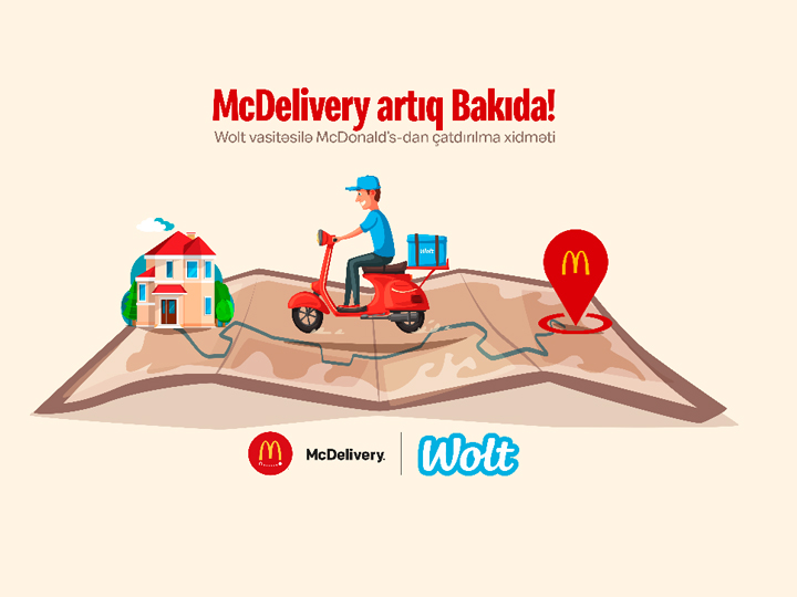 McDelivery уже в Баку! McDonald’s начал сотрудничество с Wolt в Азербайджане с целью доставить пользователям их любимые продукты