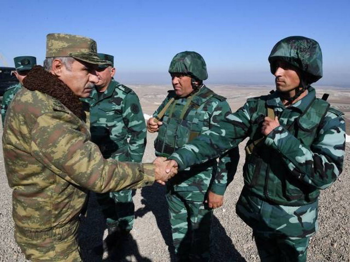Начальник Госпогранслужбы и военный прокурор Азербайджана посетили воинские части на границе с Арменией - ФОТО