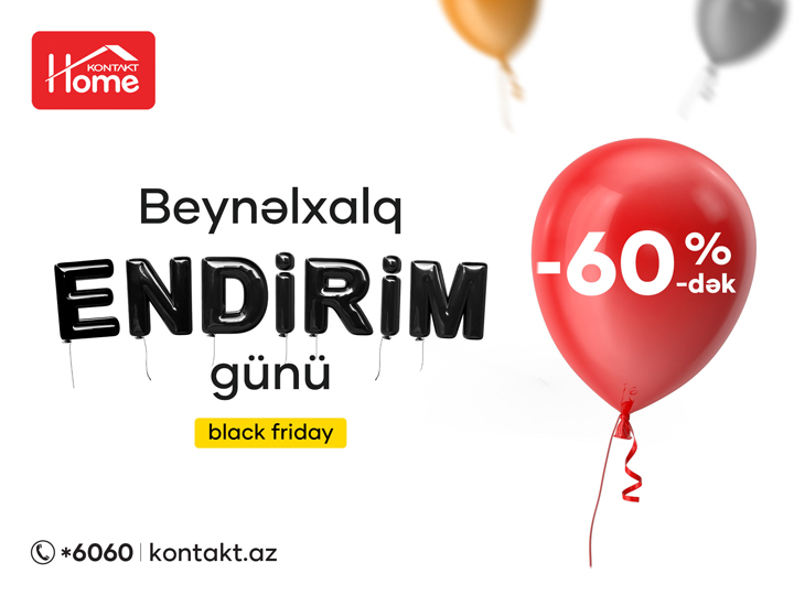 19 manata ütü, 89 manata smartfon, 199 manata televizor... – BLACK FRIDAY endirimləri KONTAKT HOME-da