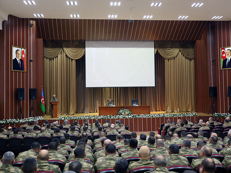Проводятся сборы командного состава азербайджанской армии – ФОТО