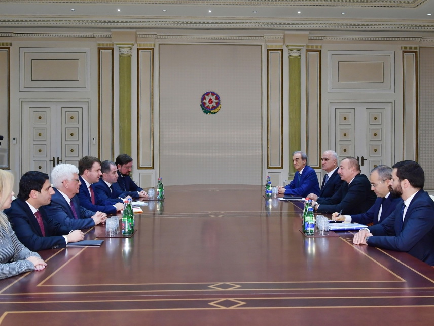 Президент Ильхам Алиев принял делегацию во главе с министром экономического развития РФ - ФОТО