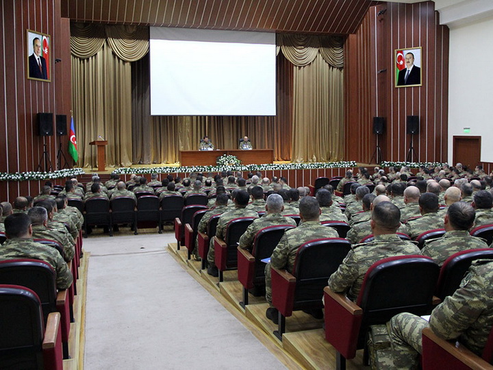 Проведены сборы командного состава азербайджанской армии – ФОТО