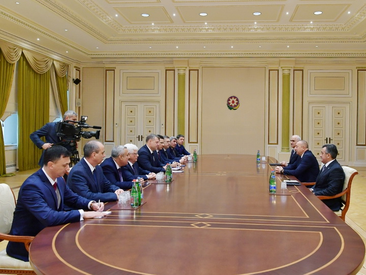 Президент Ильхам Алиев принял делегацию во главе с губернатором Астраханской области России - ФОТО