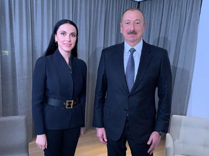 Наиля Аскер-заде: Работу на форуме в Давосе традиционно начинаю с интервью с Президентом Азербайджана - ФОТО