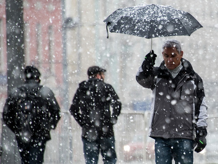 В пятницу в Баку ожидаются дождь и мокрый снег