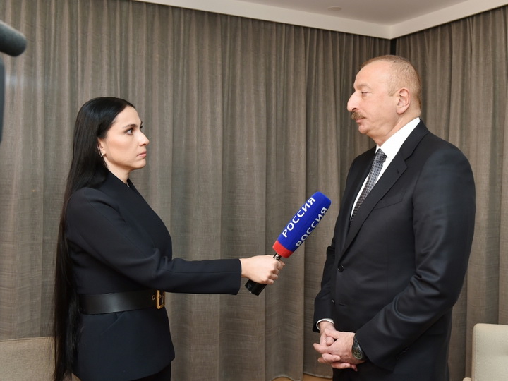Azərbaycan Prezidenti İlham Əliyev Rusiyanın “Rossiya-24” televiziya kanalına müsahibə verib