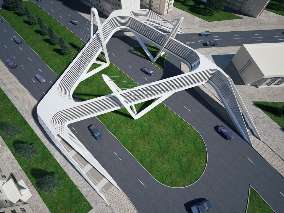 Новые подробности о строящемся в Баку уникальном пешеходном переходе-«звезде» – ФОТО