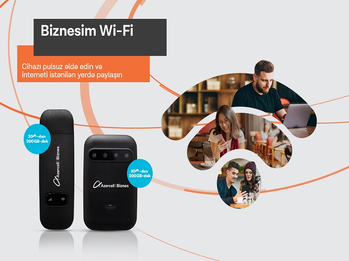 Azercell-dən "Biznesim Wi-Fi" təklifləri ilə biznesinizi daha rahat idarə edin!