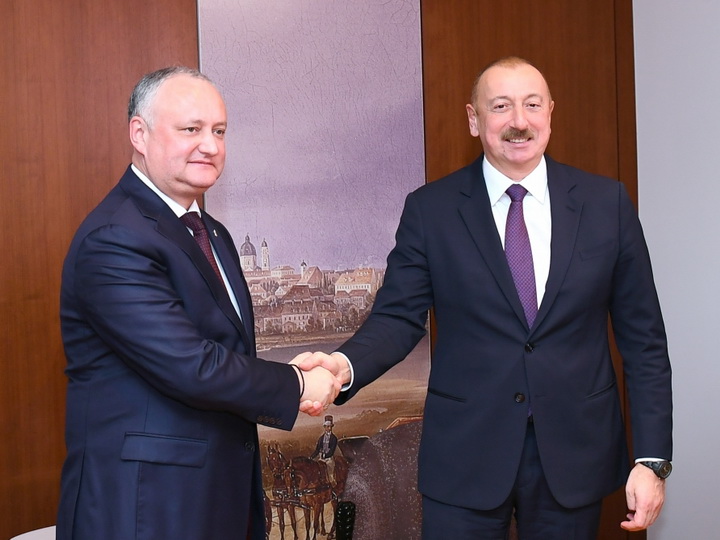 Президент Ильхам Алиев встретился в Мюнхене с Президентом Молдовы - ФОТО