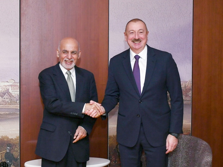 Президент Ильхам Алиев встретился в Мюнхене с Президентом Афганистана - ФОТО
