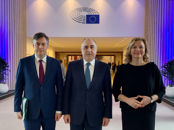 Эльмар Мамедъяров встретился с председателем комитета и постоянным докладчиком Европарламента по Азербайджану