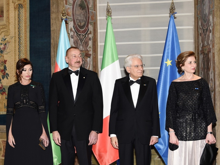 В Риме дан государственный прием в честь Президента Азербайджана - ФОТО