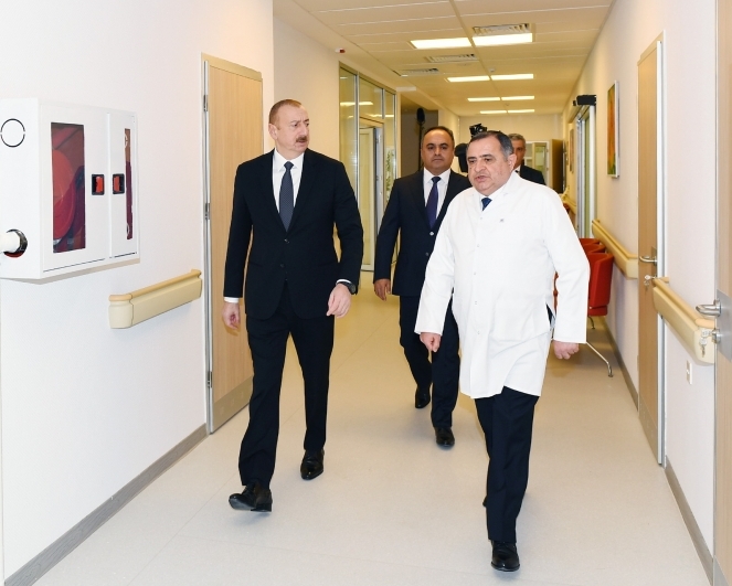 Prezident Goranboyda xəstəxana açılışında iştirak edib - FOTO