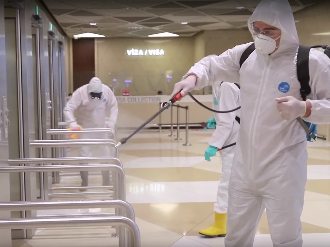 AZAL и аэропорт борются с коронавирусом: Тепловизоры, дезинфекция и тщательные проверки – ВИДЕО