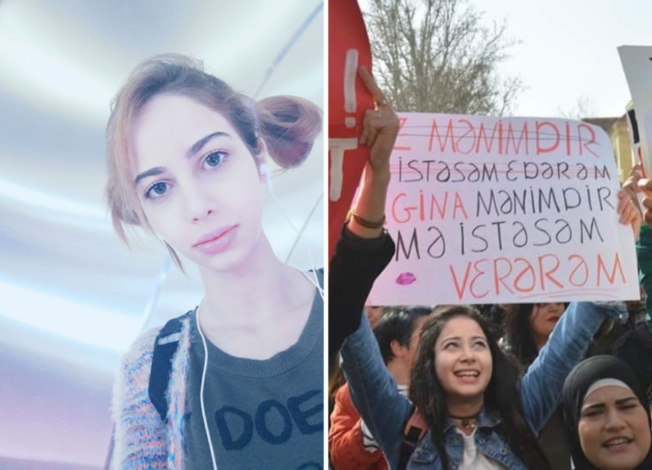 Feministlərin 8 mart aksiyasında qalmaqallı plakatı qaldıran qız intihara cəhd edib – FOTO