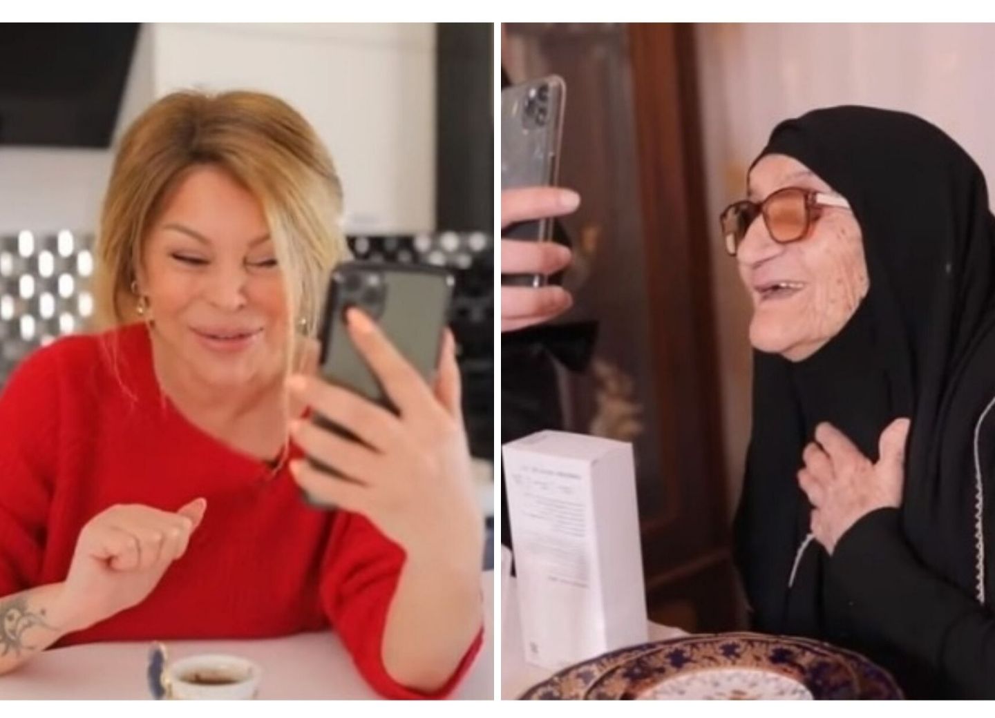 #EvdəQal:Айгюн Кязимова online пообщалась со 103-летней бабушкой и спела для нее - ВИДЕО  