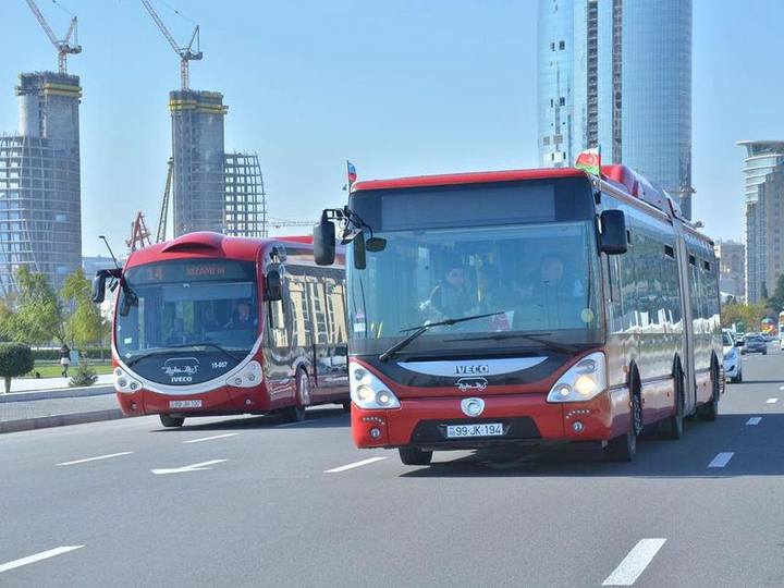 Bakıda ictimai nəqliyyatdan istifadə edənlərin sayı artıb - BNA