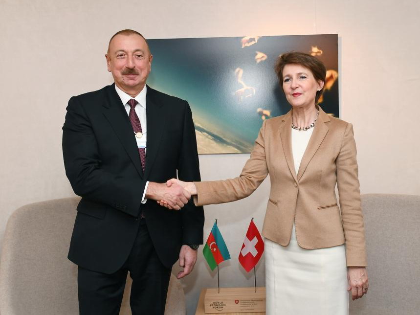 Президент Швейцарии поздравила Президента Ильхама Алиева