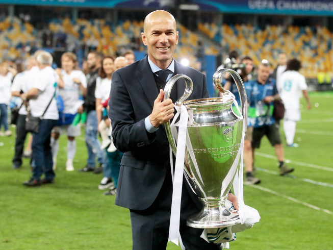 Зинедин Зидан признан лучшим тренером в истории Лиги чемпионов
