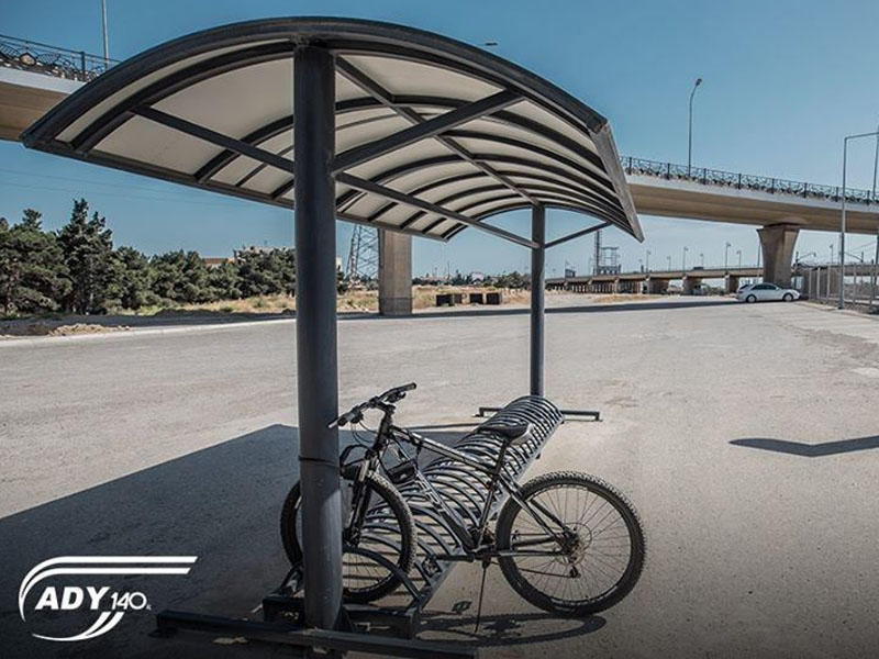Dəmir yolu stansiyalarında pulsuz velosiped dayanacaqları quraşdırılır - FOTO