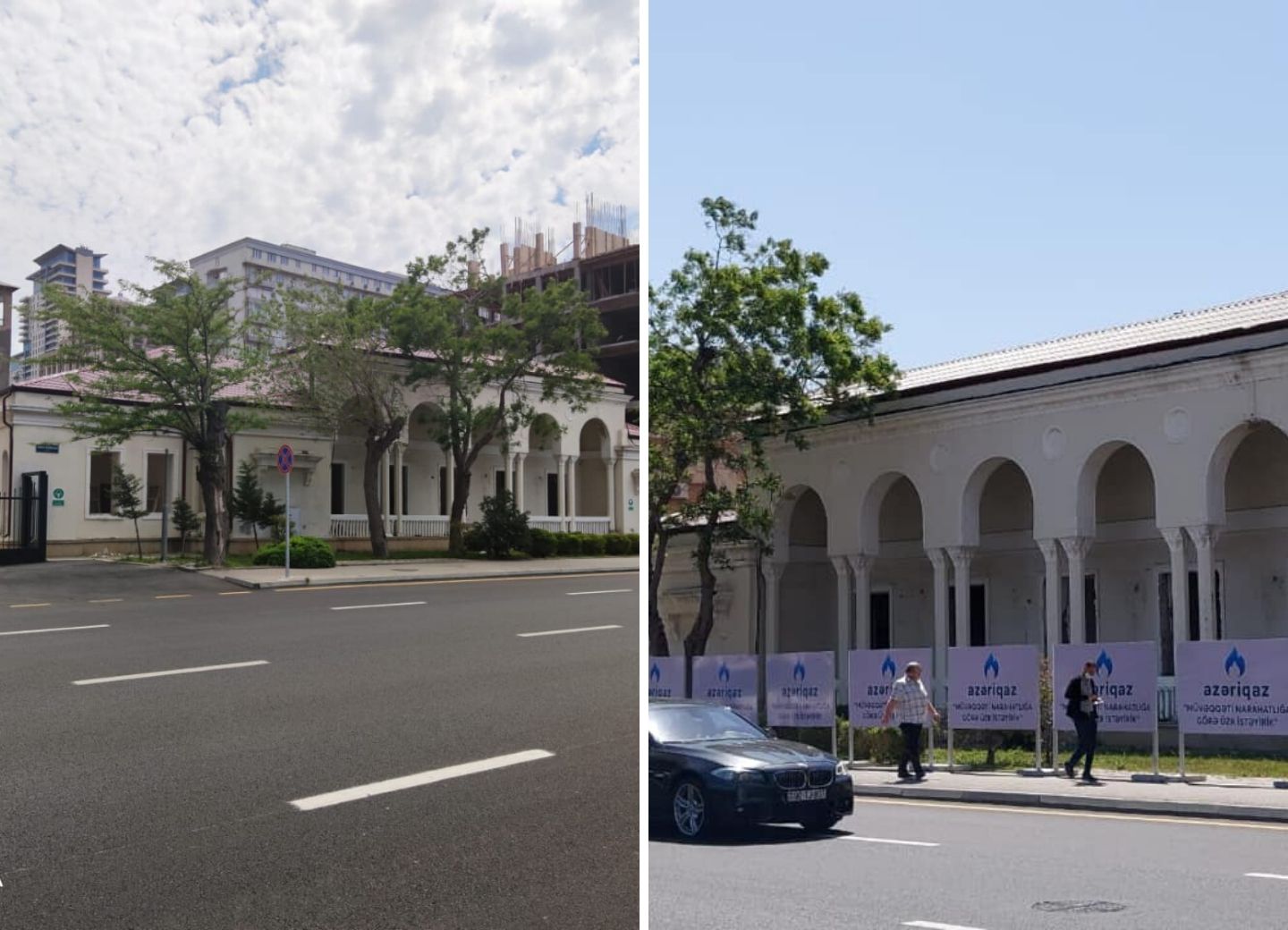 В центре Баку историческое здание обнесли забором: Бахрам Багирзаде призывает спасти его – ФОТО 