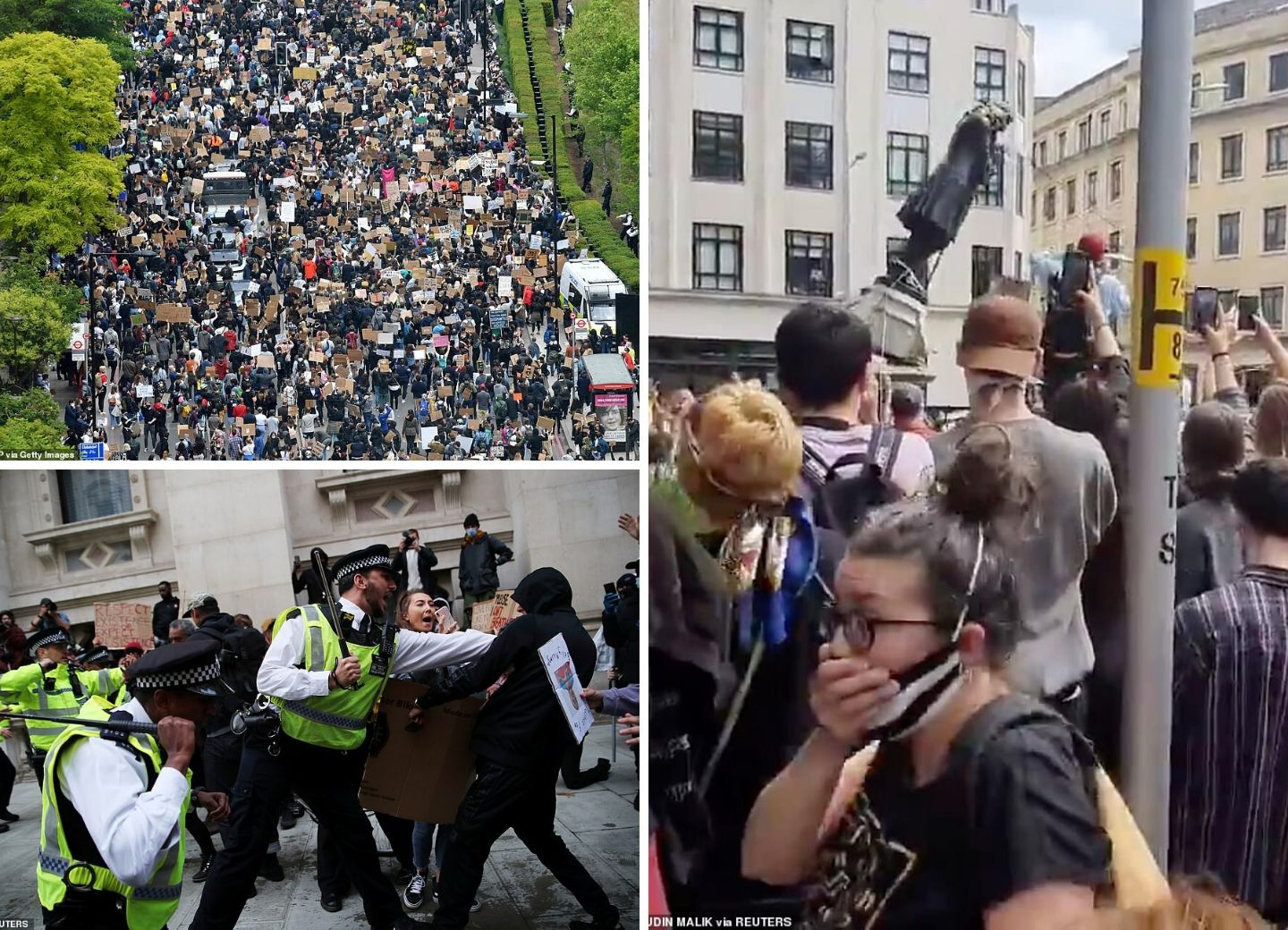В Великобритании тысячи активистов продолжают протестовать против полицейского произвола - ФОТО - ВИДЕО