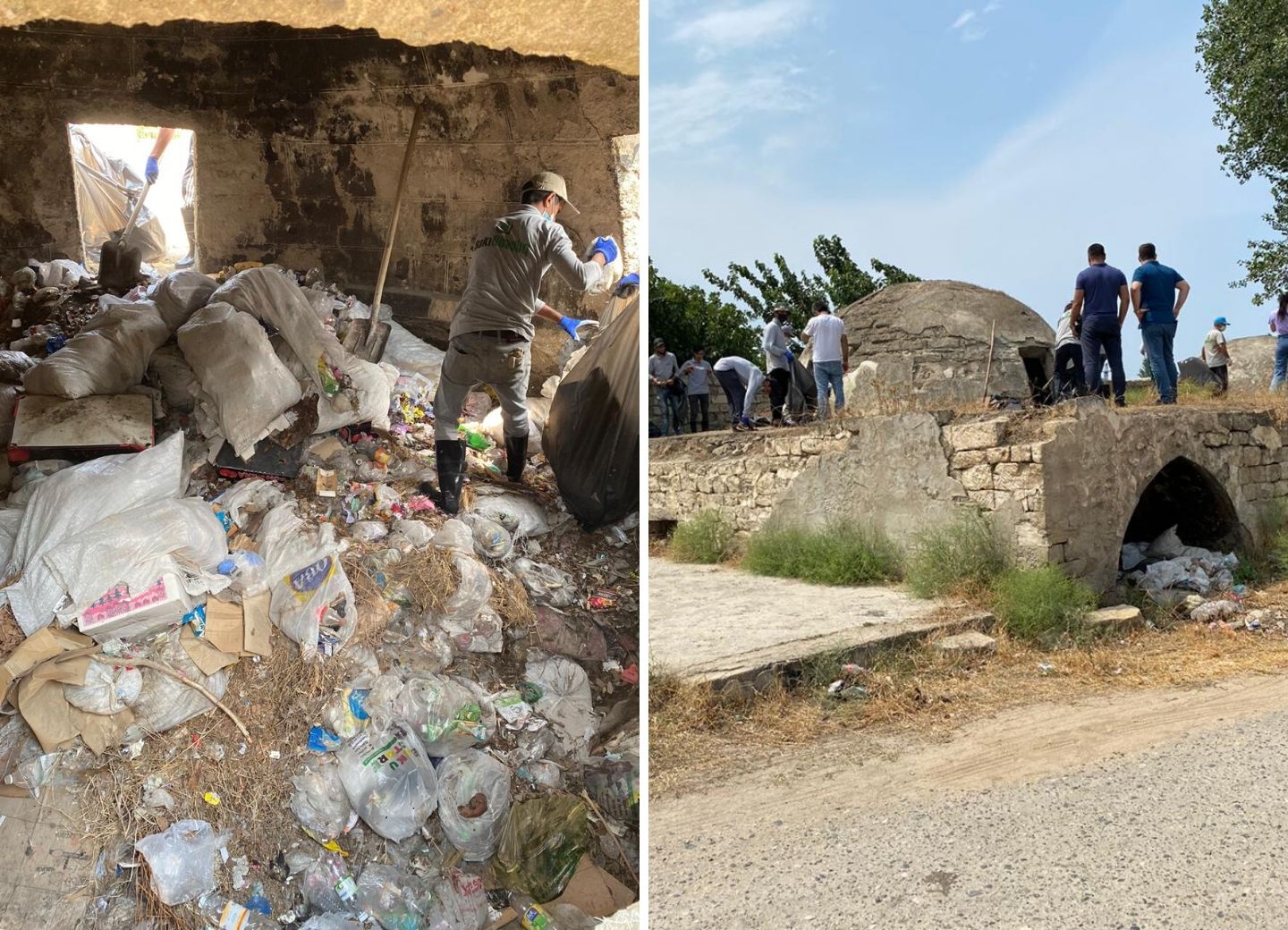После публикации 1news.az начата очистка бакинской бани XVII века от мусора – ФОТОФАКТ 
