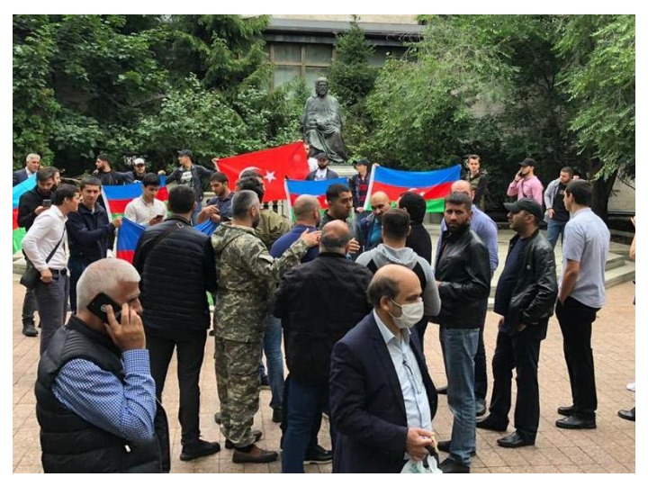 В Москве прошла акция в поддержку азербайджанской армии – ФОТО