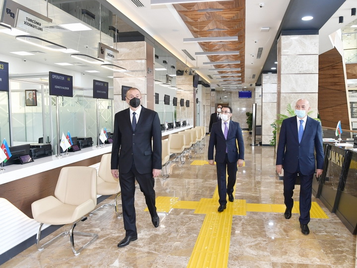 Ильхам Алиев принял участие в открытии Балакенского регионального центра ASAN xidmət - ФОТО